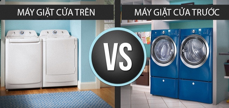 Sự khác biệt giữa máy giặt lồng đứng và máy giặt lồng ngang